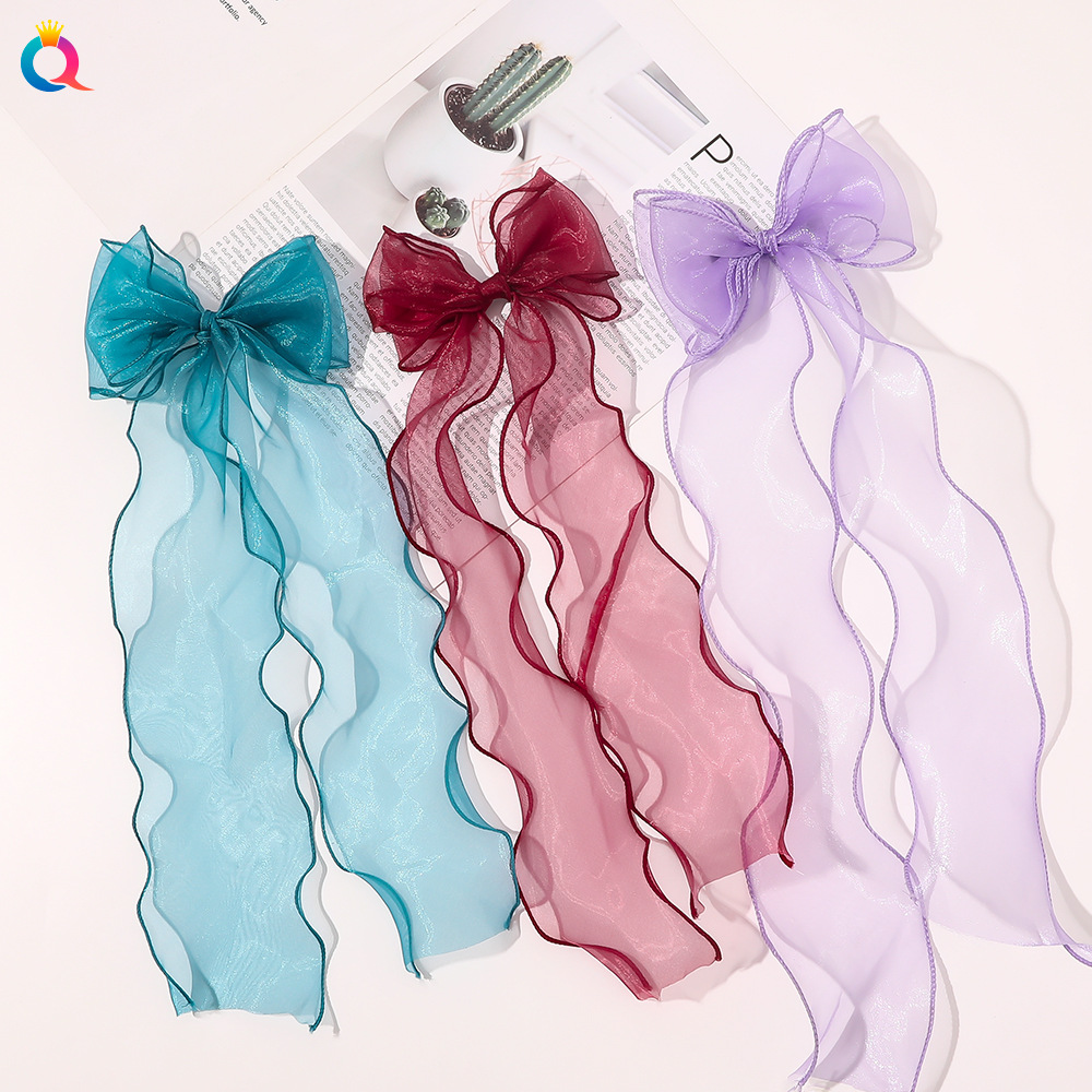 Women's Elegant Sweet Bow Knot Gauze Iron Hair Clip display picture 5