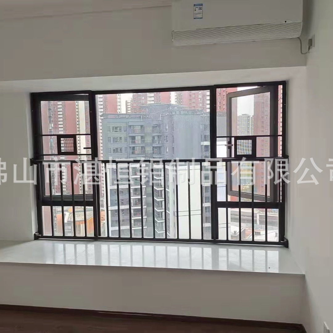 飘窗护栏厂家定 制批发室内外新型阳台护栏飘窗防护栏铝合金护栏