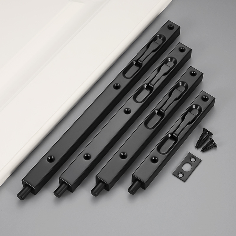 Perno de acero inoxidable oculto tipo caja alargado engrosado de núcleo sólido Perno invisible de doble apertura puerta antirrobo