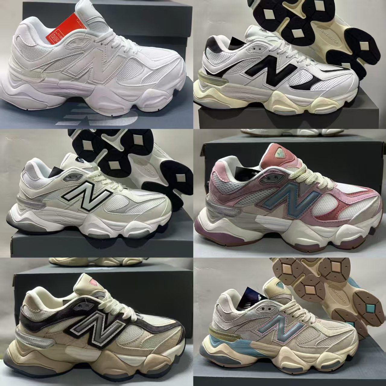Foreign Trade In-Stock Nb9060 Dad Shoes Couple Shoes Men's and Women's Sneakers Mesh Running Shoes Millennium Little Elephant Dad Shoes