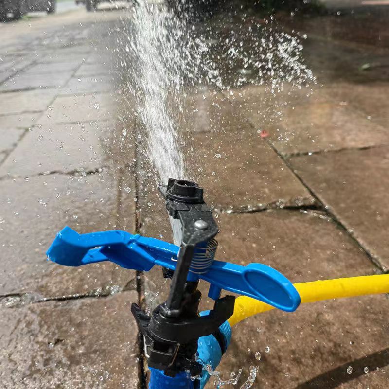 Balancín de plástico rociador 360 grados riego giratorio césped boquilla agrícola jardín césped rociador