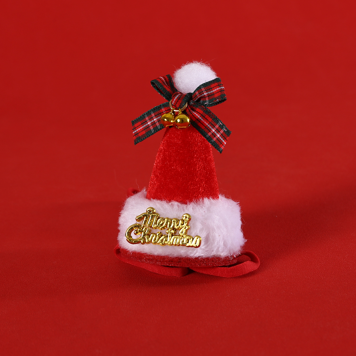 2024 bola de lana de mascota bufandas navideñas lana de punto rojo y verde dibujos animados para gatos y perros accesorios set de collares y sombreros image 12