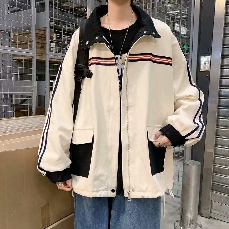 가을 의류 학생 의류 올 매치 INS 재킷 가을 캐주얼 남성 의류 남성 봄 가을 패션 커플 일본 자켓