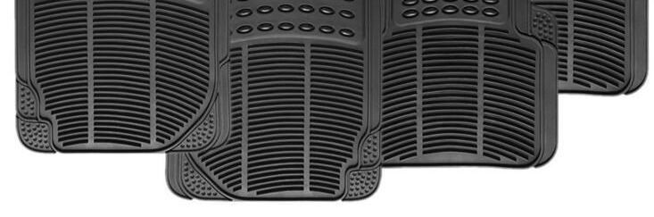 Dustproof foot mat, car floor mat, small bull-eye design, suitable for PVC solid color car floor mats, single piece, all-season, waterproof