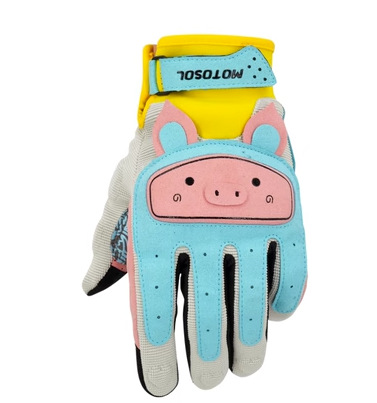 Viento y libertad guantes de moto Arco Iris Zoo hombres y mujeres lindo fino transpirable verano guantes de montar