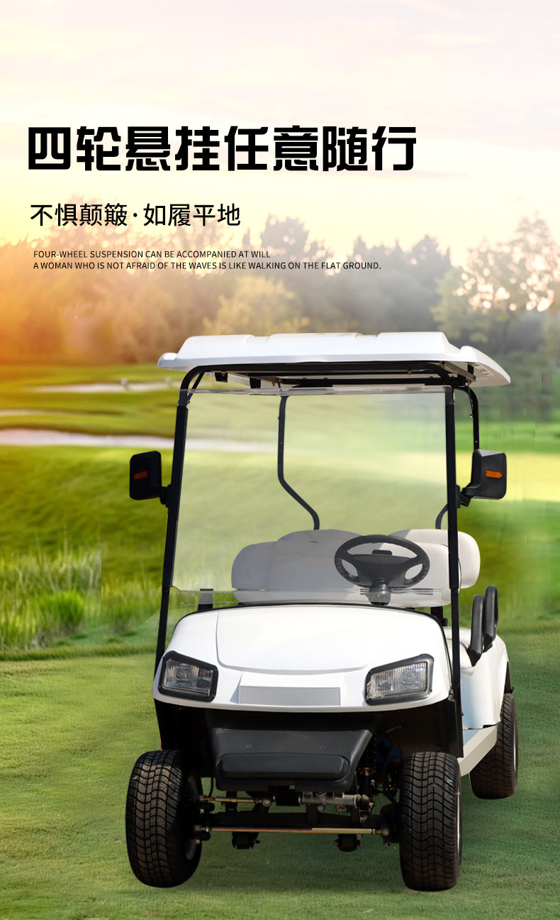 Electric Golf Cart 4-8 Seats Scenic Spot Tourism Reception Sightseeing Car New Off-Road Electric Golf Cart