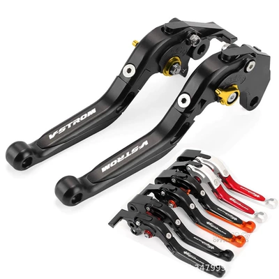 Suitable for V-Strom1050/250 Motorcycle Cnc Telescopic Folding Brake Clutch Handle Lever Horn