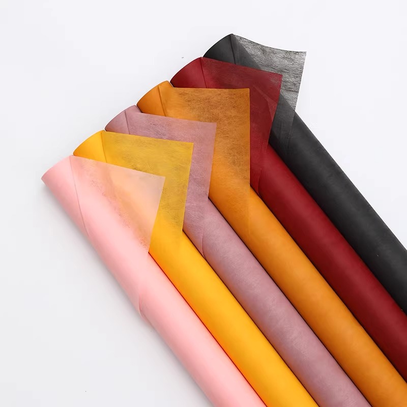 Papel de algodón de color sólido DIY hecho a mano fresco ramo papel de embalaje floristería suministros ramo translúcido forro de flores secas papel de embalaje