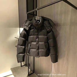 正确版本B家25FW可拆卸袖子袖标LOGO二代连帽羽绒服OS版型情侣款