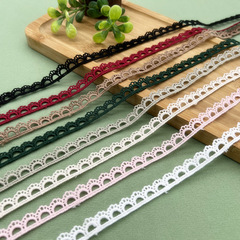 Wholesale small round circle clothing home clothes decoration accessories cuffs collars fabric milk soluble milk silk lace