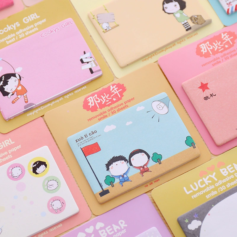 Small cartoon note for students, handheld cute school notebook, Birthday gift