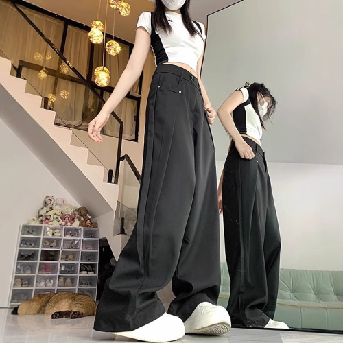 Meilade Casual Suit Pants for Spring and Summer — Men's & Women's, Ideal for Pear-Shaped Figures: Wide-Legged, Loose-Fitting, Floor-Sweeping Trousers with a Flowing, Drapey Design
