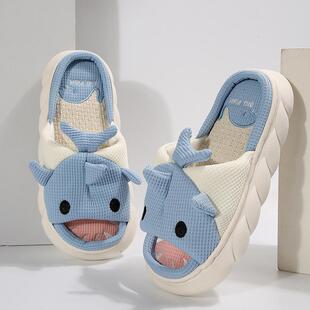 J 51862 Linen home slippers ����Ӽ���Ь�羳���uͨ