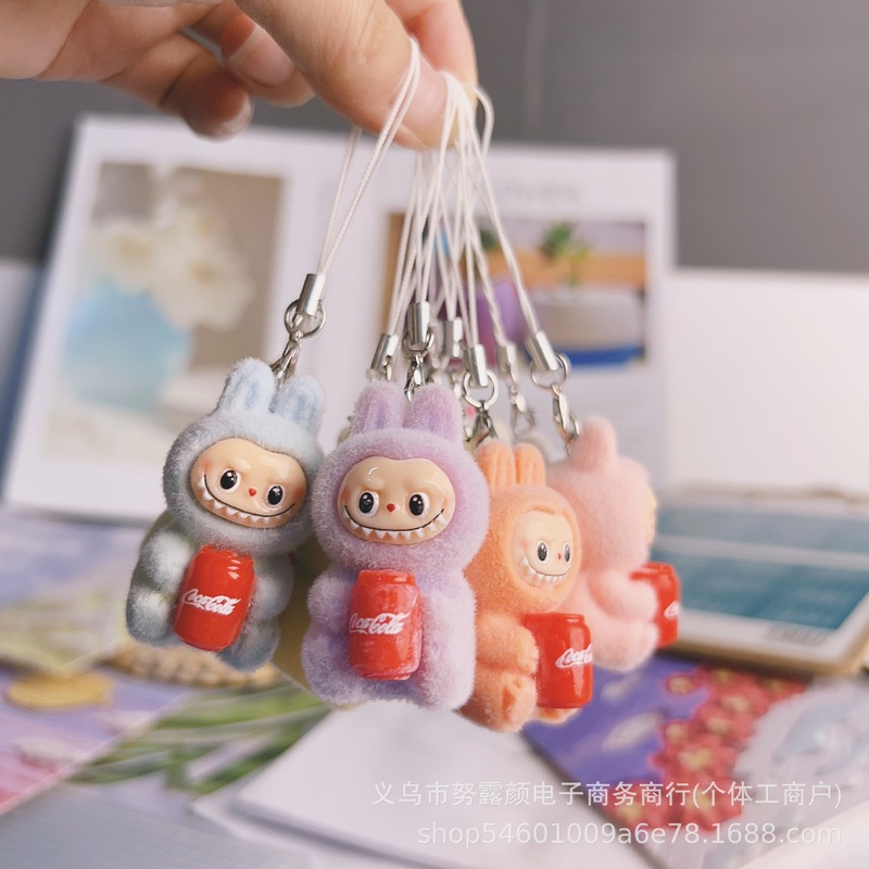 跨境可乐罐植绒布布手机可爱挂件小摆件批发潮玩公仔钥匙扣周边|undefined