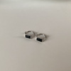 Black earrings, silver needle, Korean style, simple and elegant design, silver 925 sample, 2020