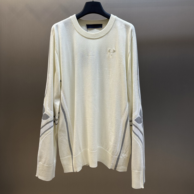 Ceiling Duzhajia 26Ss Early Spring New Ski Series Lettered Floral Knit Sweater Double-Ply Wool Blend