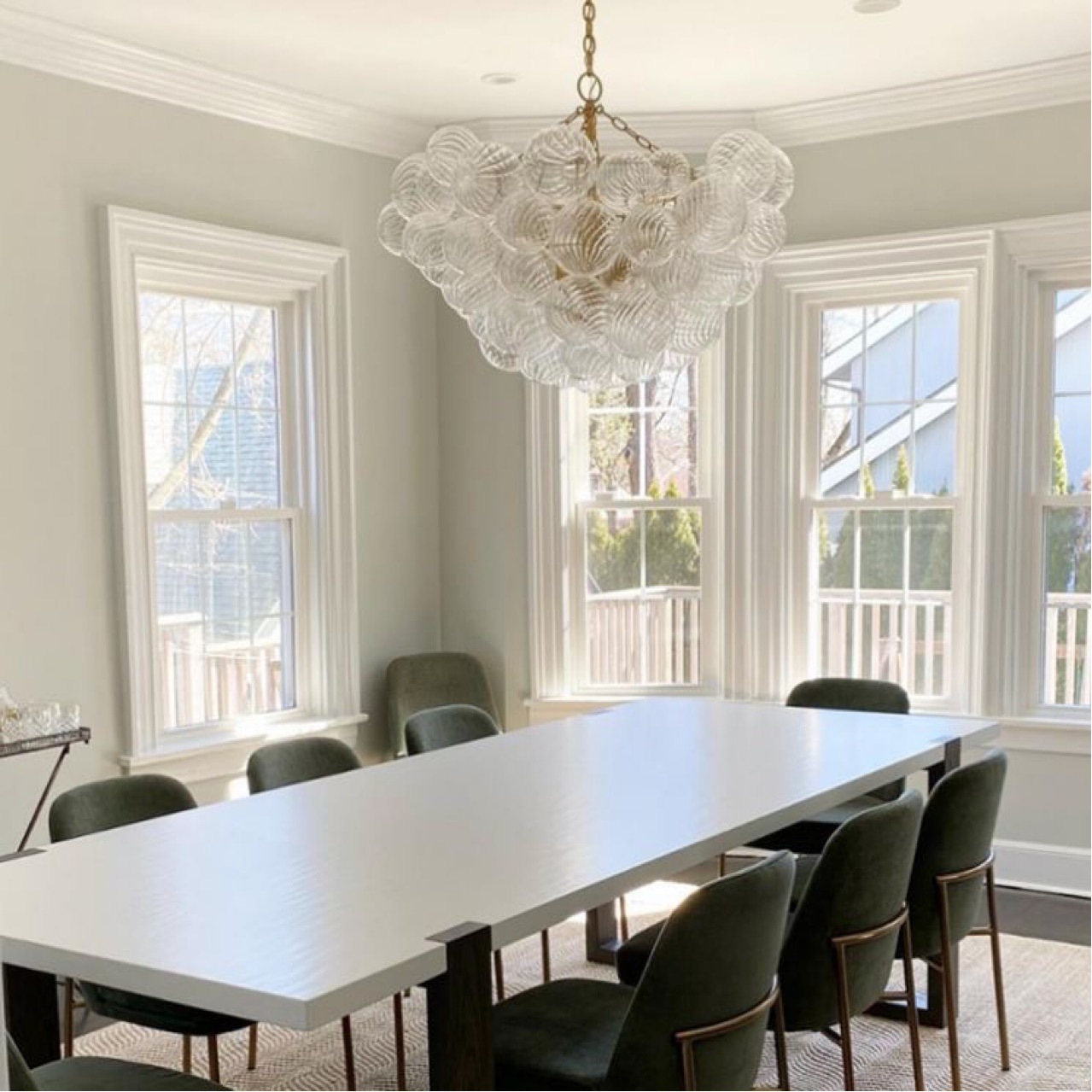 Lámpara de la sala de estar transfronteriza moderna y minimalista estilo francés de lujo comedor lujoso anillo de la lámpara del dormitorio