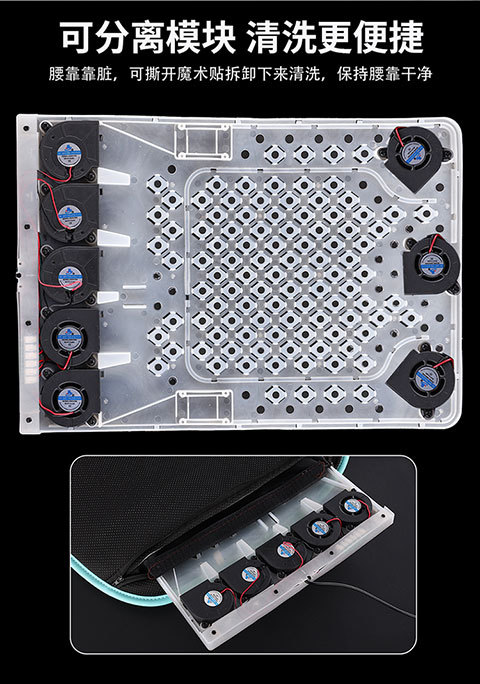 Car Seat Cushion Truck Seat Car Ventilated Seat Cushion Summer USB Office with Fan Blower Breathable Seat Cushion