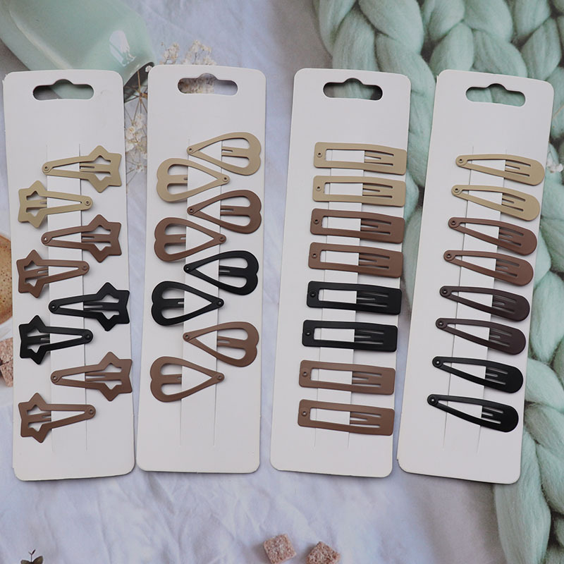 Plastic Material Solid Color Pattern Women'S Gender Cute Solid Color Plastic Hair Clip 1 Set