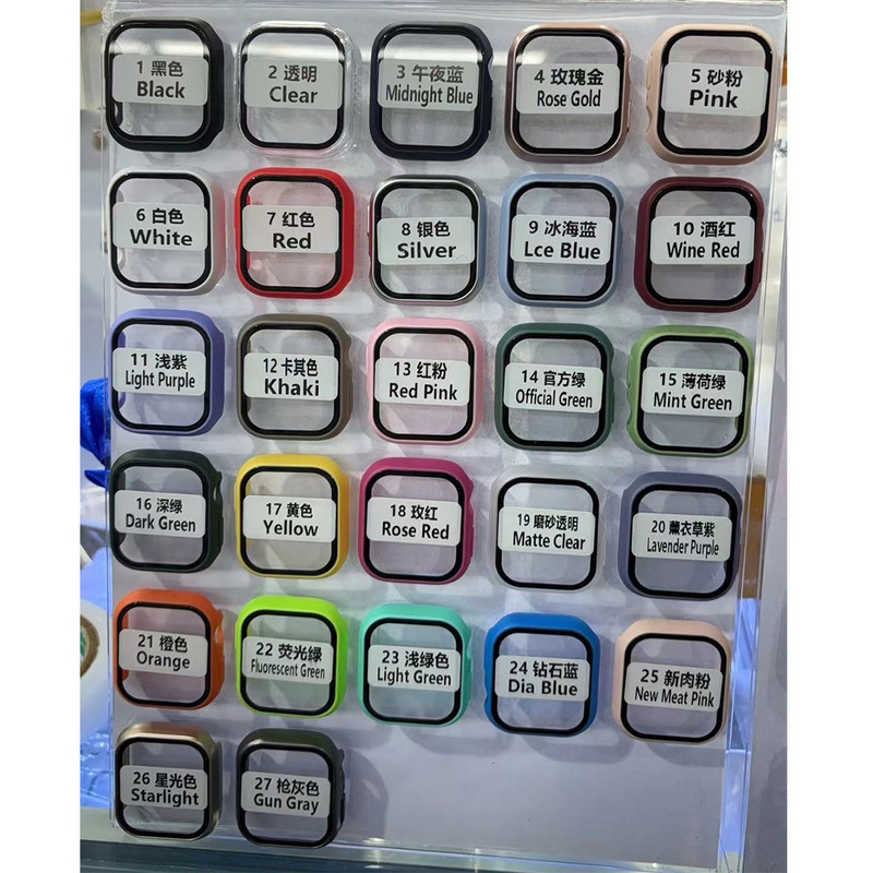 Applicable to applewatch protective shell tempered shell film integrated protective cover iwatch10/9/8/7/654 case