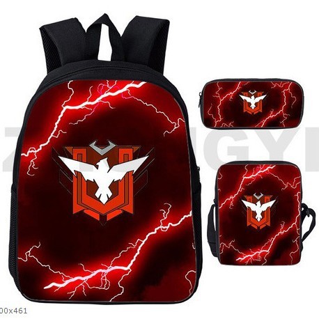 Bestselling Random Pictures No IP Theme Children's Double Shoulder Bag Elementary School Student Schoolbag Print Casual Three-Piece Set