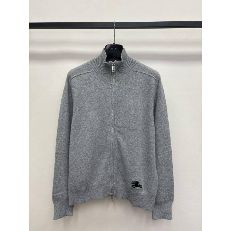 26 Autumn/Winter New Knit Cardigan with Turn-down Collar and Double Zipper, Simple and Stylish, Classic Jacquard Pattern Design, Versatile