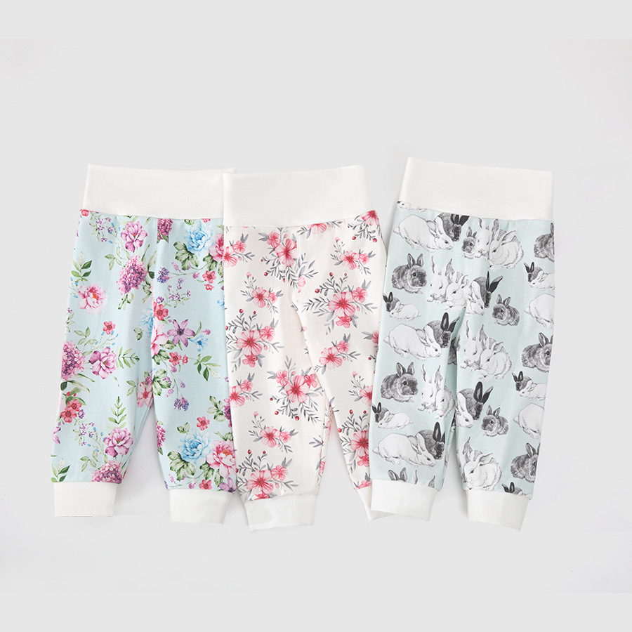 Pantalones infantiles de cintura alta leggings pantalones impresos estadounidenses pantalones grandes PP pantalones transfronterizos Amazon al por mayor personalizados