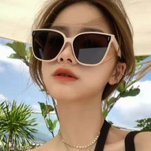 白框墨镜女士高级感ins2024年新款gm韩版潮防紫外线强光太阳眼镜