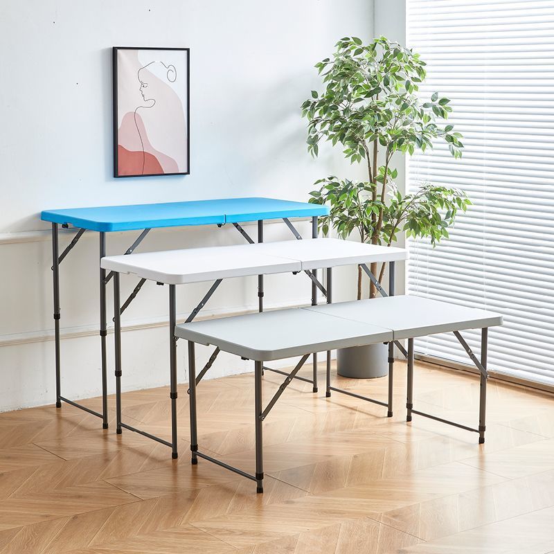 Mesa plegable para hacer un picnic al aire libre de altura, plástico simple para el hogar, mesa de estudio portátil simple, mesa de almacenamiento moderna y silla