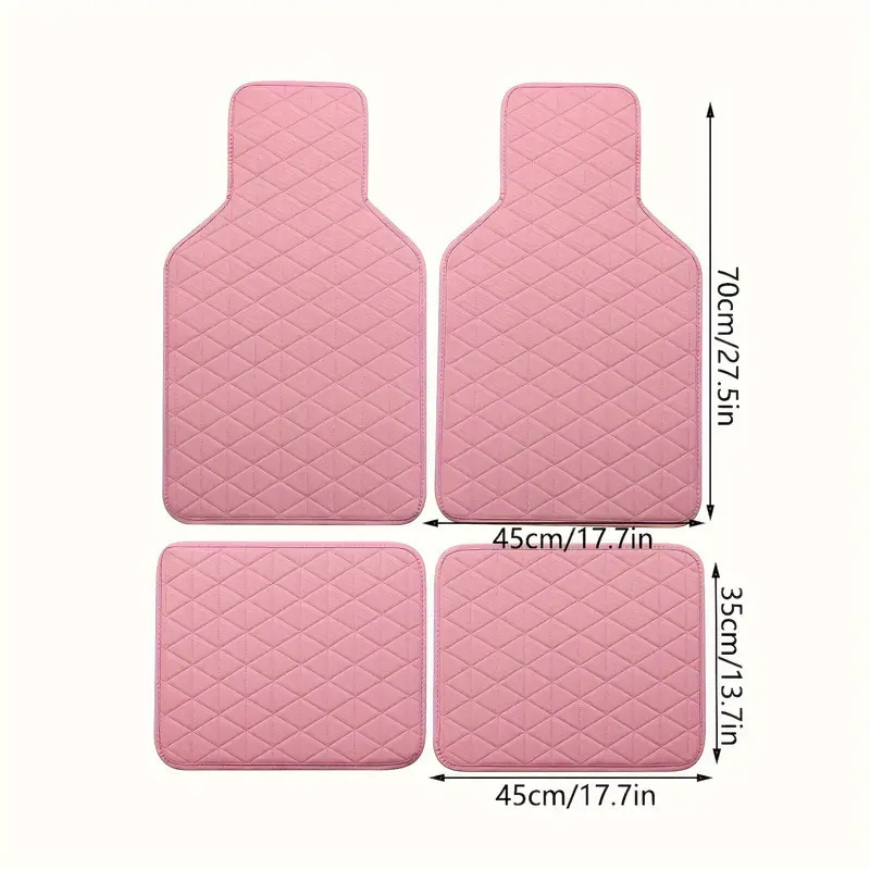 Wholesale and dropshipping of foreign trade car carpets, Amazon cross-border quilted foot mats, right-hand drive PVC universal car floor mats
