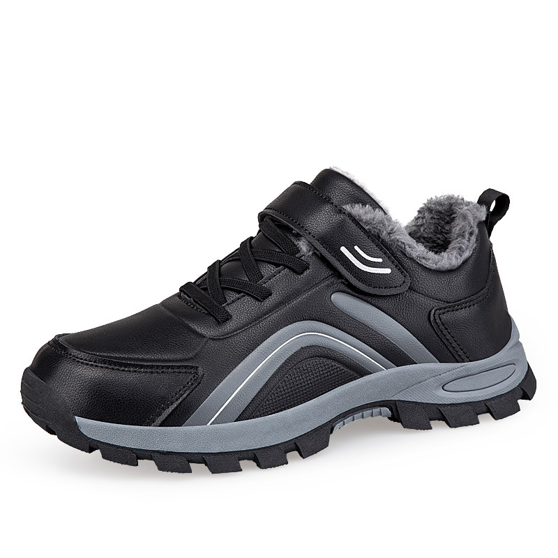 Nuevos zapatos para ancianos otoño e invierno para mujer, más zapatos de algodón grueso de terciopelo, zapatos deportivos antideslizantes para caminar, botas de nieve cálidas para mamá