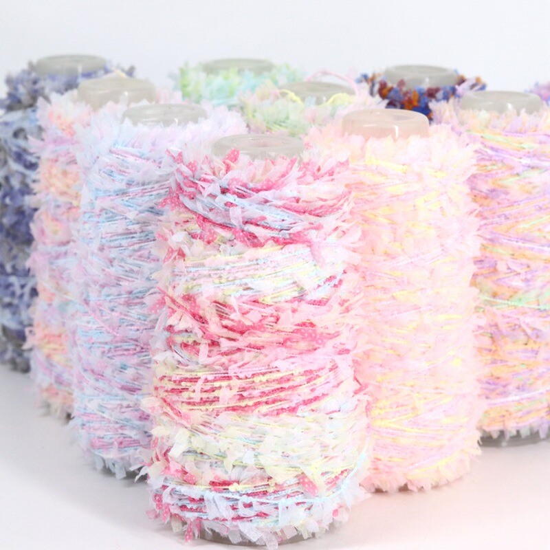50g Gradient Color Paper Yarn Knitting Handmade DIY Material Wiring Knitted Scarf Hat Doll Accessories Wholesale