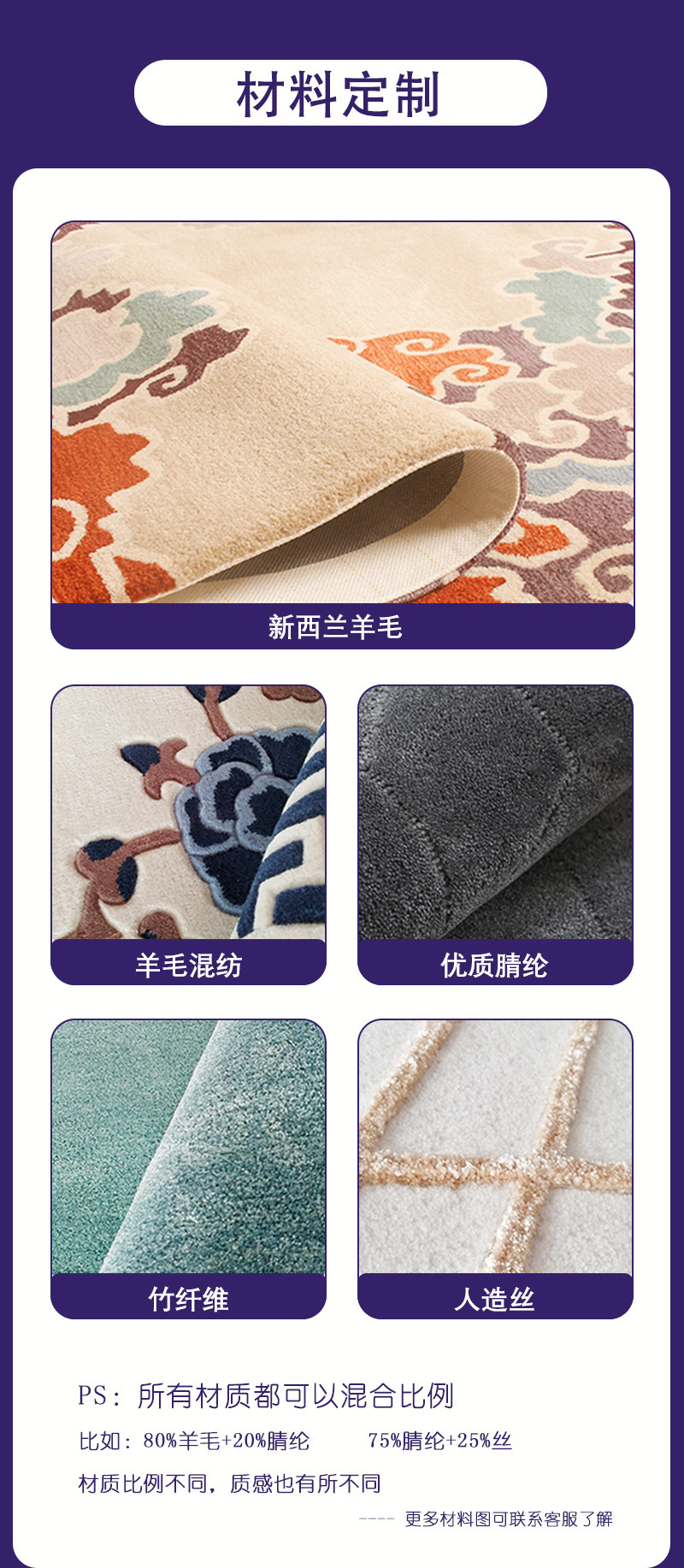 羊毛地毯手工高级客厅卧室酒店加厚定制