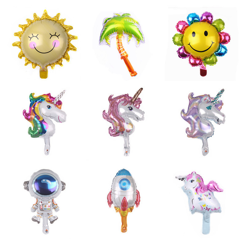 Mini Astronaut Rocket Aluminum Foil Balloon Kidsren's Toy Party Sunflower Unicorn Balloon Mini Astronaut Rocket Aluminum Foil Balloon Kidsren's Toy Party Sunflower Unicorn Balloon