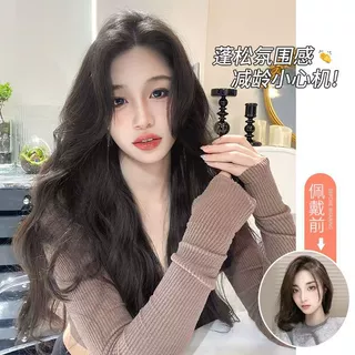 假发片女长发一片式隐形无痕仿真发蓬松三片式卷发增发量接发贴片