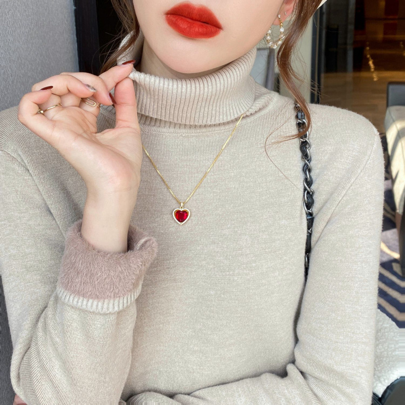 加绒加厚毛衣女冬季2025年新款高领打底衫内搭秋冬保暖衣洋气上衣