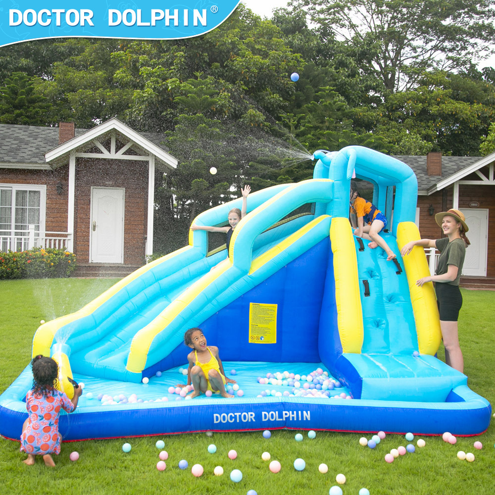 Doctor Dolphin | Castillo inflable del espray de agua del pequeño hogar de los niños
