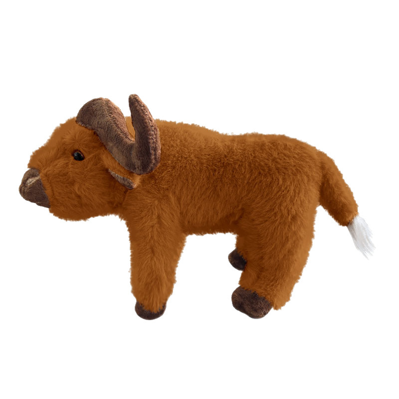 Muñeca de vaca del zodíaco de simulación transfronteriza, muñeca de búfalo, juguete de peluche, decoración de bisonte, muñeca de trapo de buey viejo, regalo para mujer
