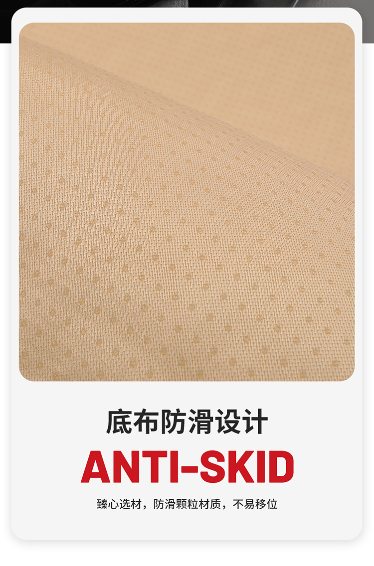 Manufacturer Wholesale Universal Car Seat Cushion Linen Striped Small Three-Piece Backrest Four-Season Tie-Free Anti-Slip Foreign Trade Explosion Single Seat