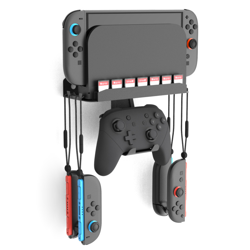 新しい Switch2\Switch\Oled ユニバーサル壁掛けハードウェア ブラケット、ゲーム カード スロット付き、Pro ハンドルをサポート|undefined