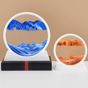 3D quicksand painting decompression art hourglass ornaments living room desktop office landscape painting craft gifts factory direct sales