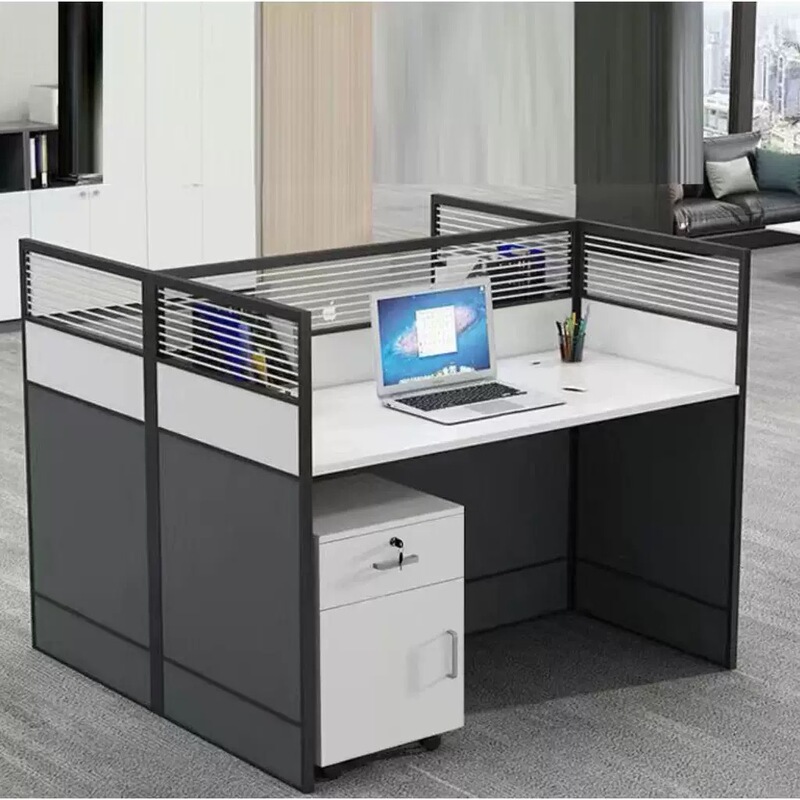 Computer Desks Side by Side, Employee Partition Screens, Cubicles, Employee Desks, Simple Office Desk and Chair Combinations, Staff Workstations