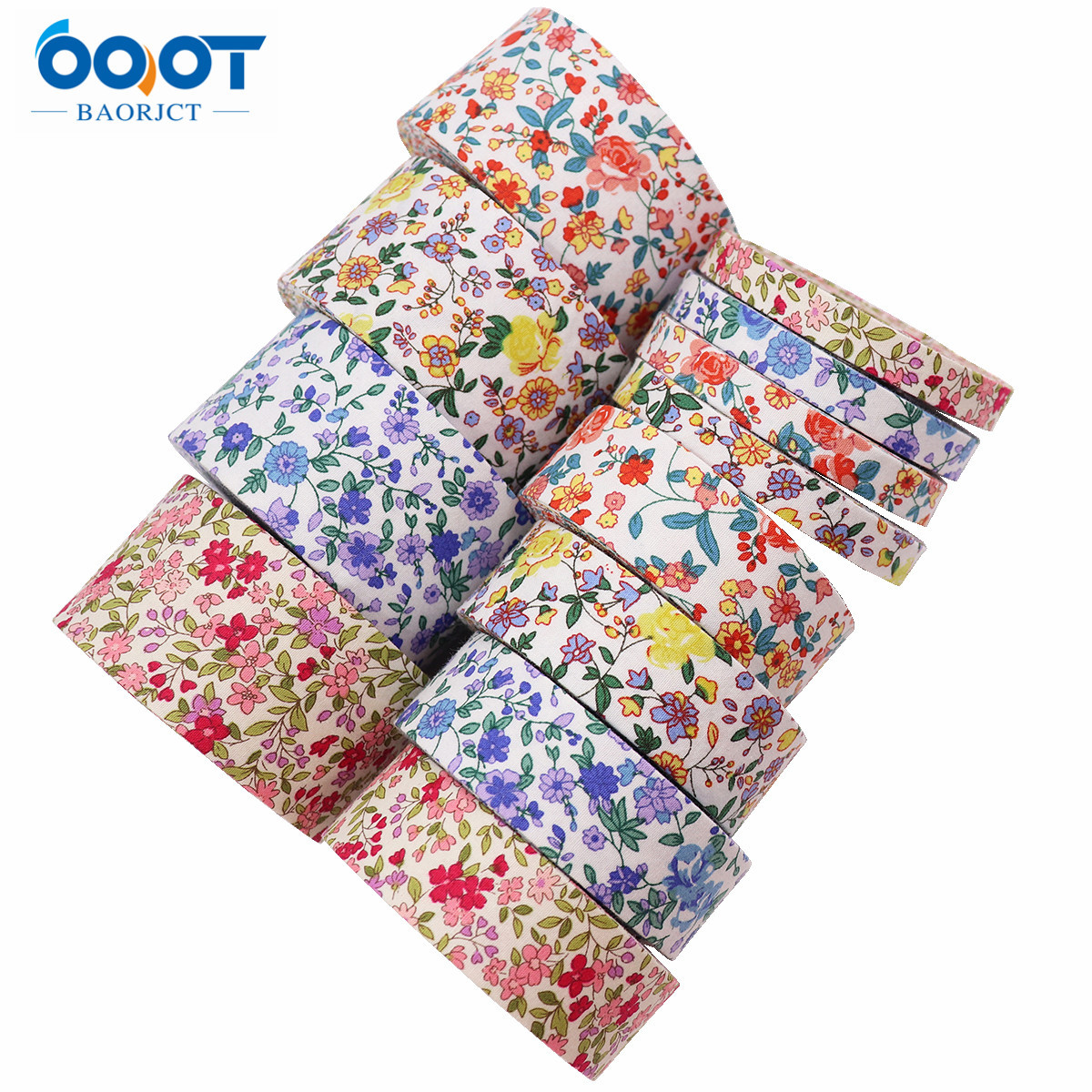 10g Weight Gift Wrapping Supplies Event & Party Supplies Ribbon Jewelry Making Type 1 Piece Quantity Casual Occasion Polyester Material Ditsy Floral Pattern Cute Style 1 Piece Polyester Ribbon Casual Cute Ditsy Floral 3