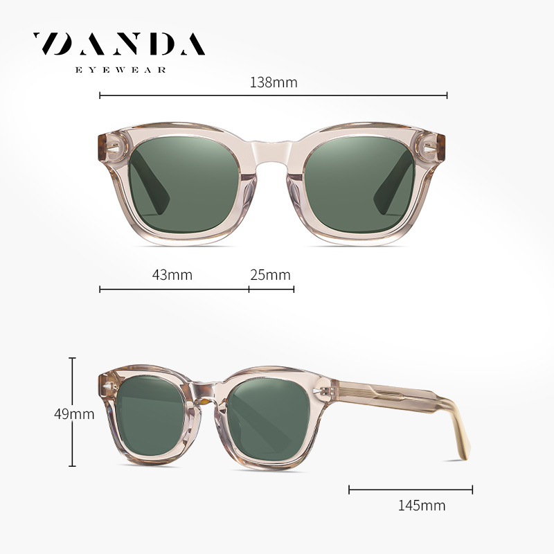 Gafas de sol polarizadas S32107 Gafas de sol retro de moda Gafas de sol anti-ultravioleta para conducción al aire libre