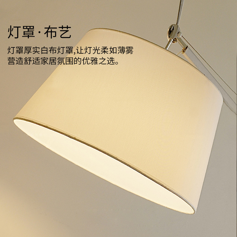 Lámpara de pie con forma de caña de pescar, lámpara de ambiente de alta gama para sala de estar, sofá, dormitorio principal, accesorios de iluminación creativos nórdicos
