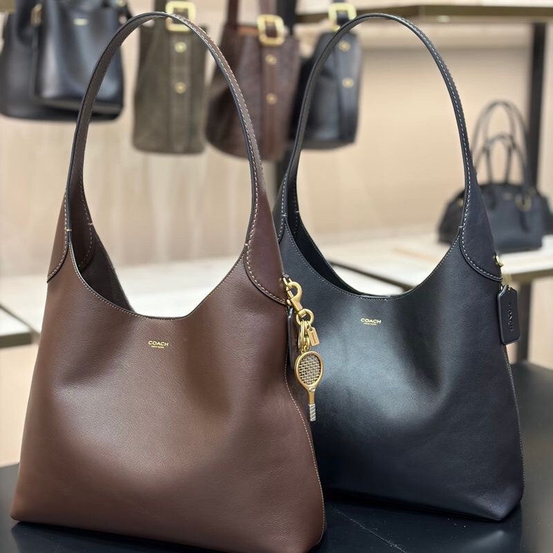 Koujia 2025 New Brooklyn Hobo Genuine Leather Shoulder Armpit Bag Large Capacity Commuter Satchel Tote Bag