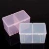 Double grid cotton pad box (pink)