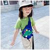 Children's cute dinosaur, chest bag, bag strap, fashionable one-shoulder bag, new collection