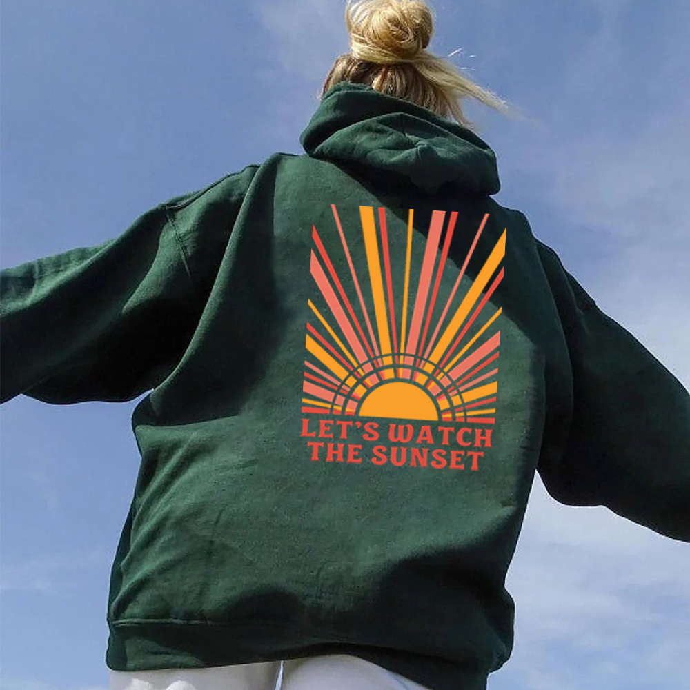 Let's Watch The Sunset Hoodie Preppy Hoodie Y2k Hoodie Prepp