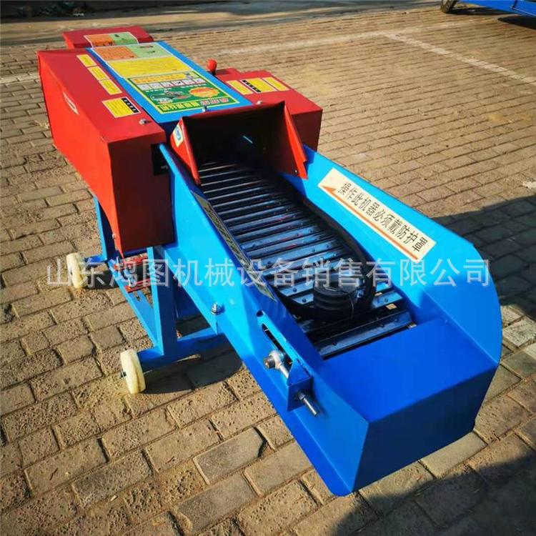 卧式玉米秸秆铡草揉丝机青干稻草饲料铡草机牲畜养殖饲草揉草机